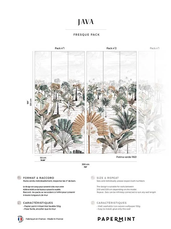 green patterned wallpaper for bedroom by Veer Decor