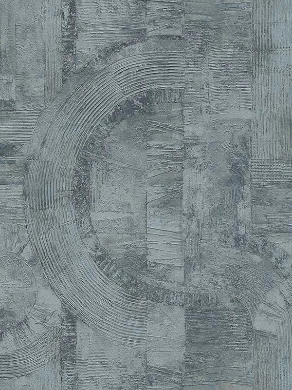 blue geometric wallpaper for bedroom by Advantage