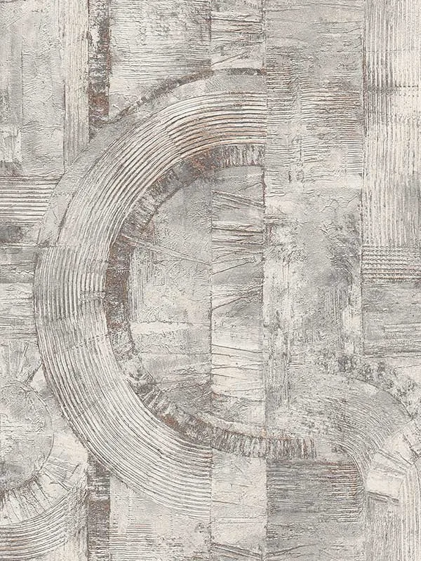 light grey geometric wallpaper for bedroom by Advantage