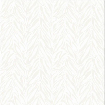 Afra Botanical Wallpaper by Wow - Modern in Light Gray with White