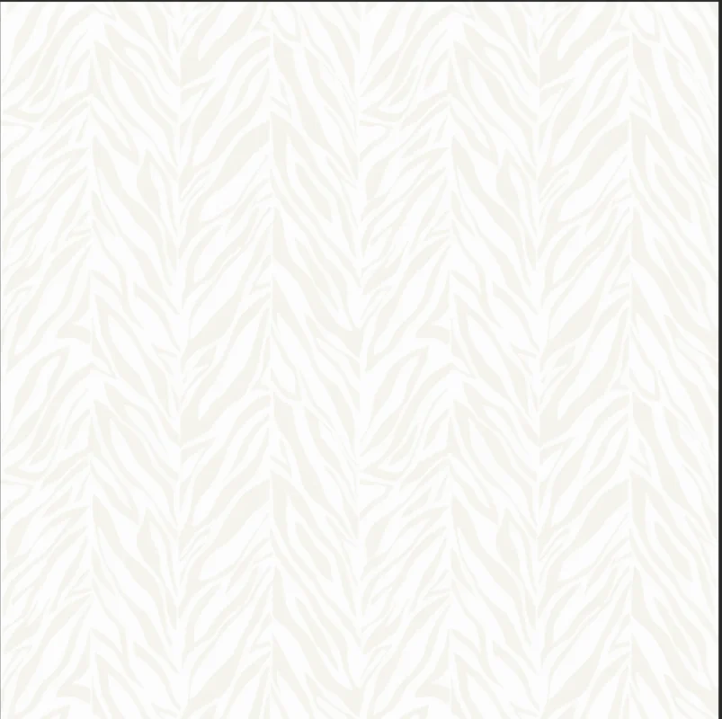 Afra Botanical Wallpaper by Wow - Modern in Light Gray with White