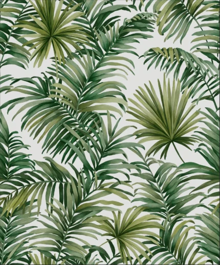 Afra Botanical Wallpaper by Wow - Premium in Forest Green