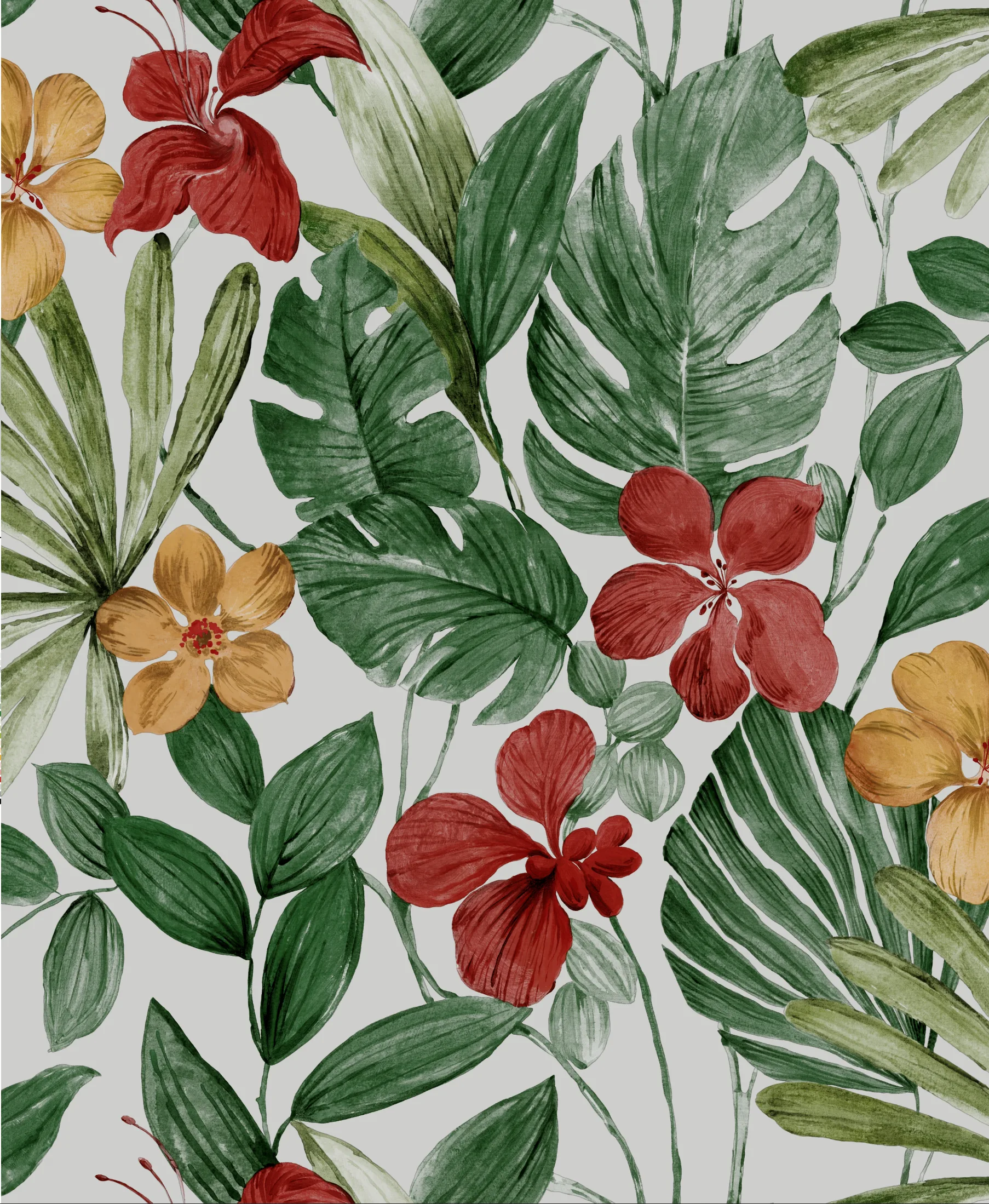 Afra Botanical Wallpaper by Wow - Premium in Forest Green