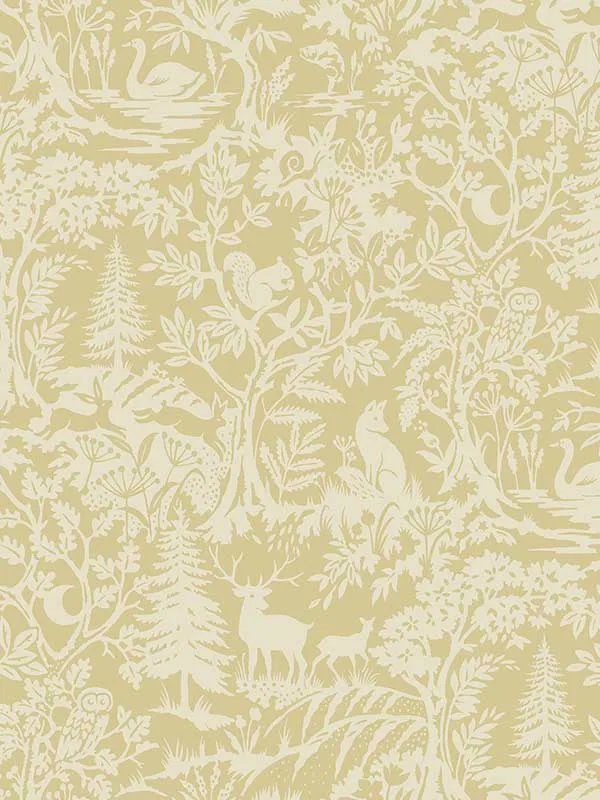 mustard textured wallpaper for office by Chesapeake