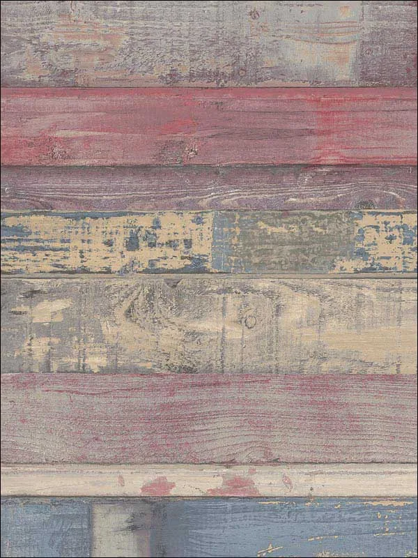 red navy wood wallpaper for bedroom by Patton Norwall