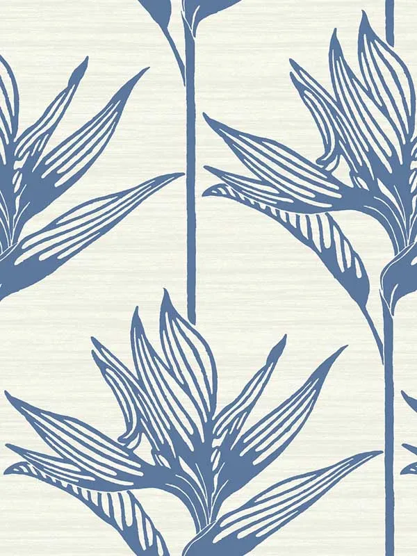 blue patterned wallpaper for bedroom by York