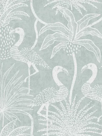 turquoise patterned wallpaper for bedroom by A Street Prints