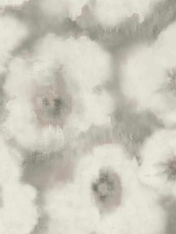 clay floral wallpaper for bedroom by Candice Olson