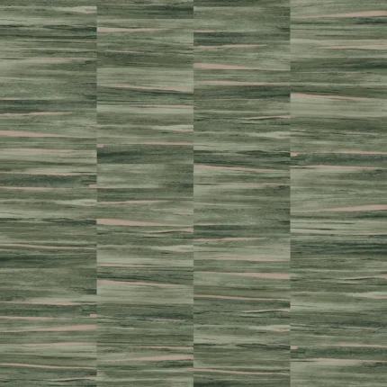 Bosco Abstract Wallpaper by Wow - Premium in Forest Green with Beige