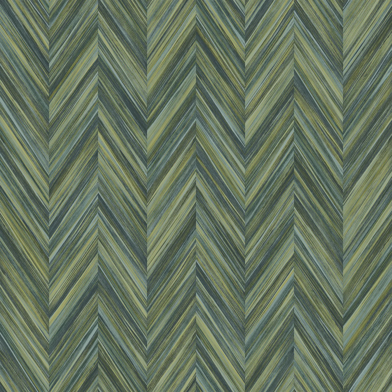 Bosco Geometric Wallpaper by Wow - Modern in Olive with Teal