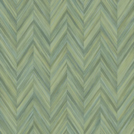 Bosco Geometric Wallpaper by Wow - Modern in Sage Green with Teal