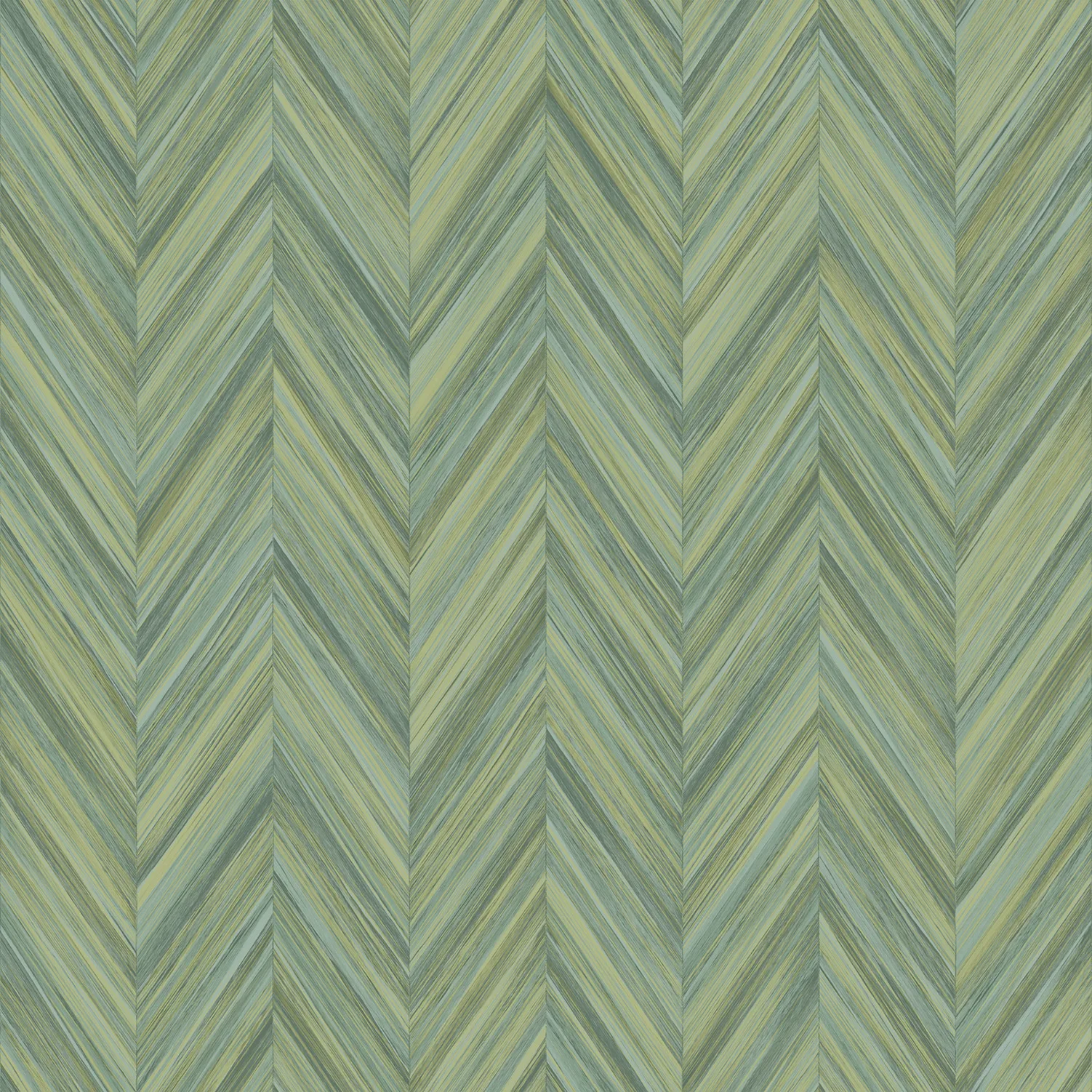 Bosco Geometric Wallpaper by Wow - Modern in Sage Green with Teal