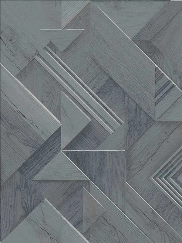 denim geometric wallpaper for office by Advantage