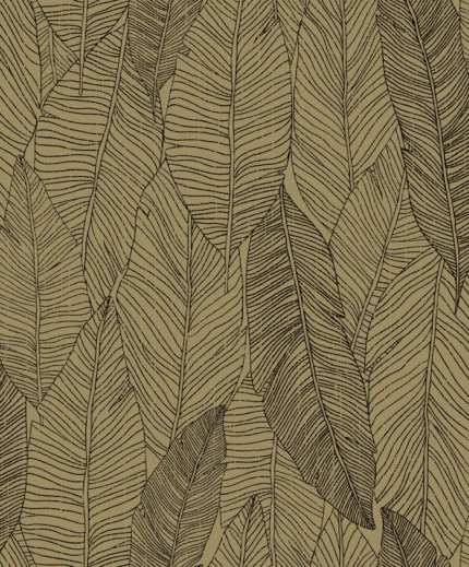 Dharma Botanical Wallpaper by Wow - Premium in Beige with Black