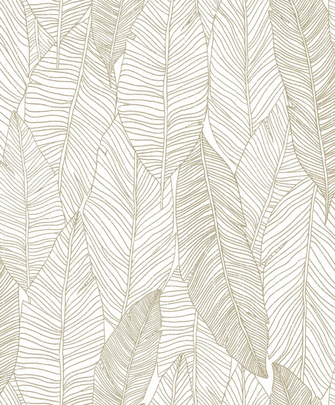 Dharma Botanical Wallpaper by Wow - Premium in Beige with White