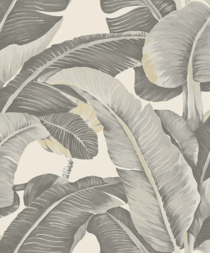 Dharma Botanical Wallpaper by Wow - Premium in Light Gray with Beige ...