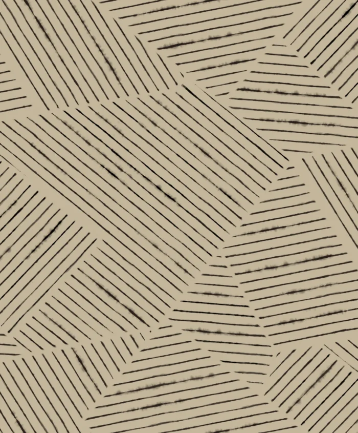 Dharma Geometric Wallpaper by Wow - Modern in Beige with Charcoal ...
