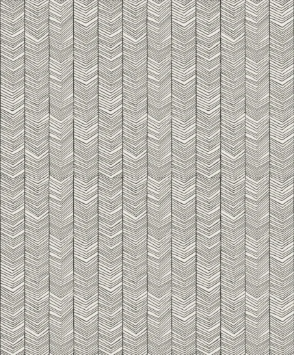 Dharma Geometric Wallpaper by Wow - Modern in Black with White
