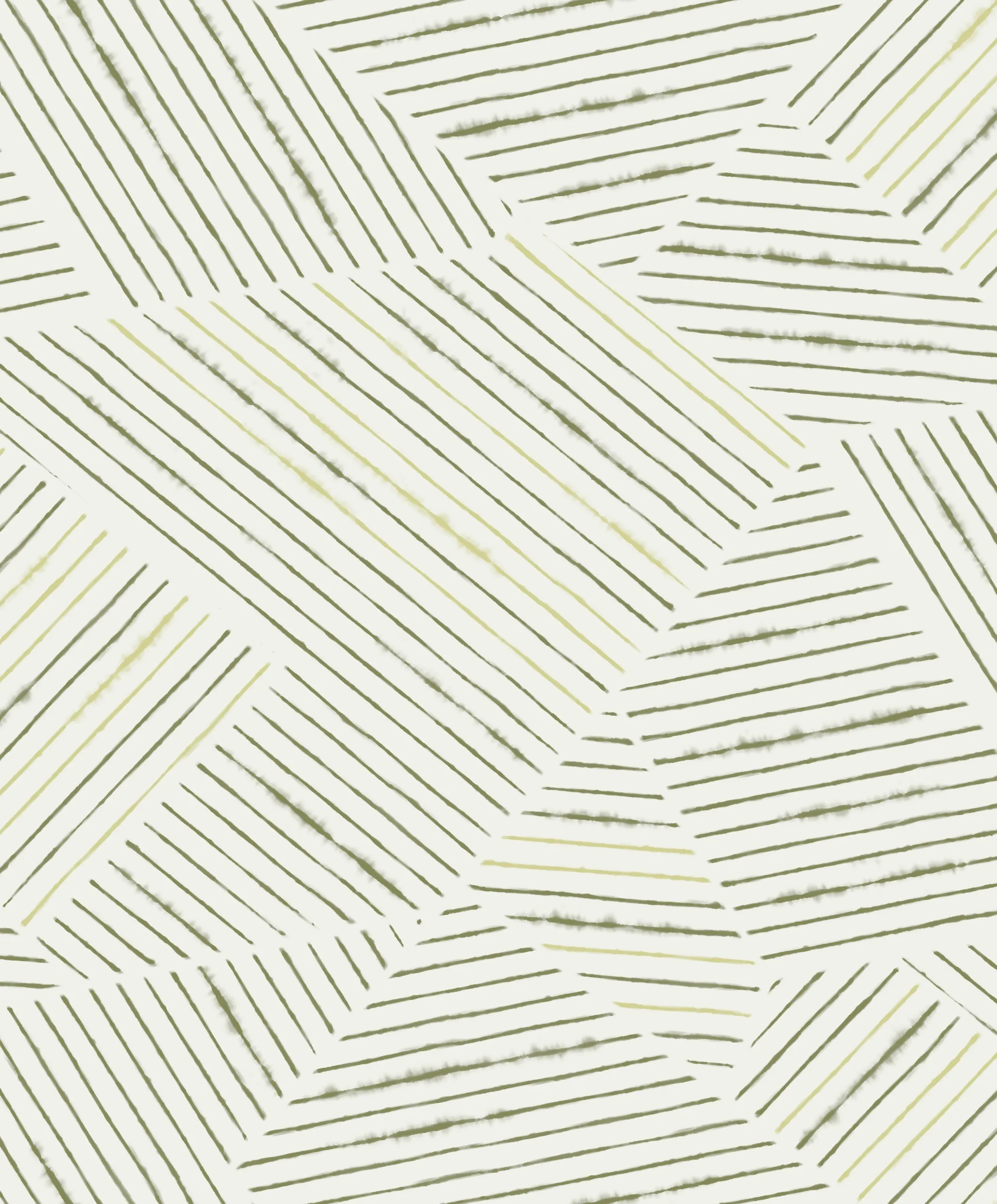 Dharma Geometric Wallpaper by Wow - Modern in Olive with Ivory Dharma Geometric Wallpaper by Wow - Modern in Olive with Ivory