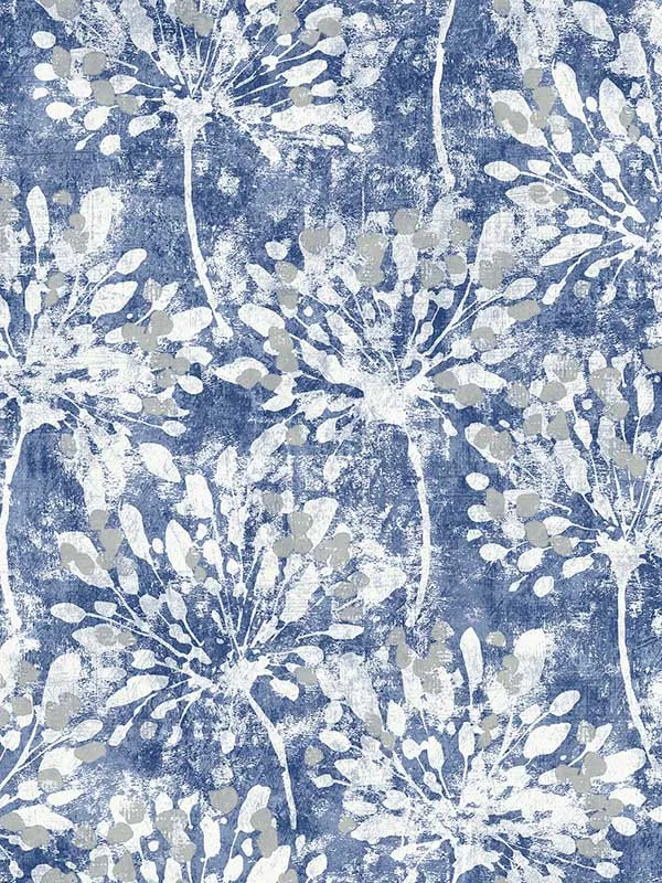 blue floral wallpaper for bedroom by Advantage