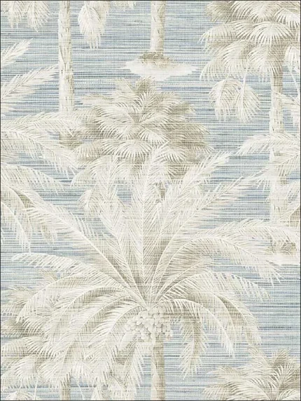 blue textured wallpaper for office by Kenneth James