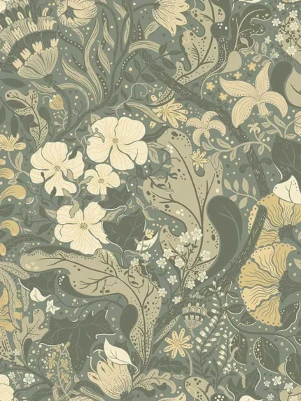 sea green patterned wallpaper for bedroom by A Street Prints