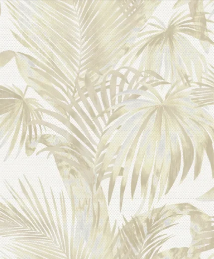 Grand Botanical Wallpaper by Wow - Premium in Beige with Light Gray