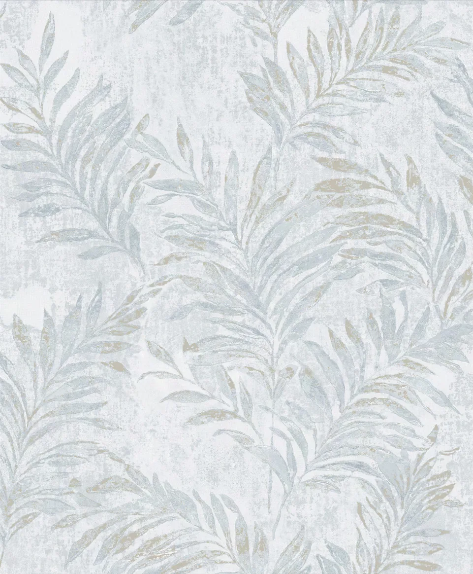 Grand Botanical Wallpaper by Wow - Premium in Light Gray with Beige Grand Botanical Wallpaper by Wow - Premium in Light Gray with Beige