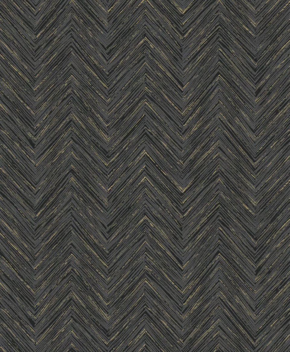 Grand Geometric Wallpaper by Wow - Modern in Charcoal with Gold Grand Geometric Wallpaper by Wow - Modern in Charcoal with Gold