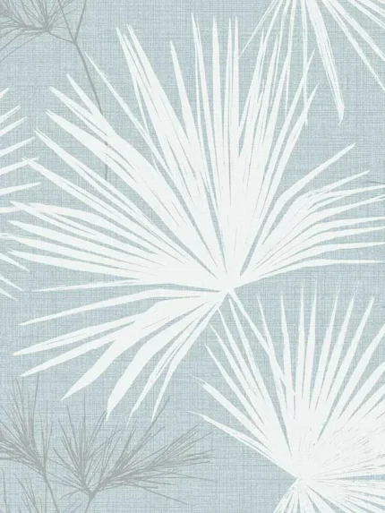 sky blue botanical wallpaper for bedroom by A Street Prints