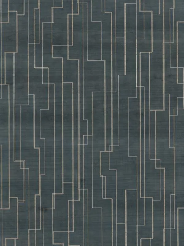 peacock textured wallpaper for office by Ronald Redding