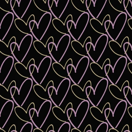 Kids Abstract Wallpaper by Wow - Premium in Black with Lavender