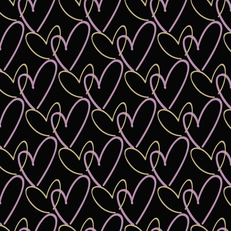Kids Abstract Wallpaper by Wow - Premium in Black with Lavender