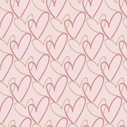 Kids Abstract Wallpaper by Wow - Premium in Blush Pink with Dusty Rose