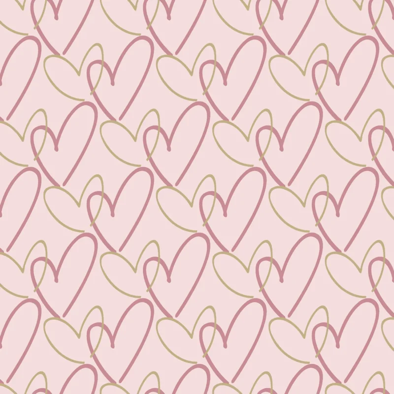 Kids Abstract Wallpaper by Wow - Premium in Blush Pink with Dusty Rose