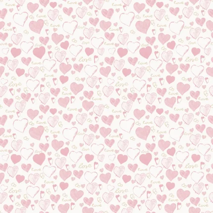 Kids Abstract Wallpaper by Wow - Premium in Light Pink with White