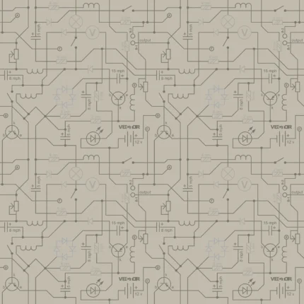 Kids Geometric Wallpaper by Wow - Modern in Beige with Charcoal