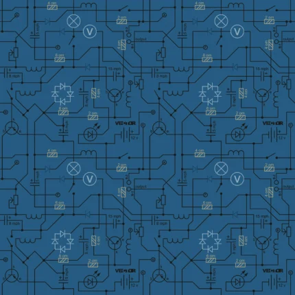 Kids Geometric Wallpaper by Wow - Modern in Navy with Light Gray