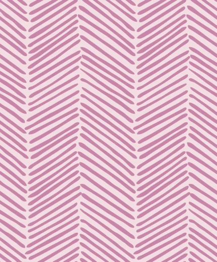 Kids Geometric Wallpaper by Wow - Modern in Pink with Light Pink