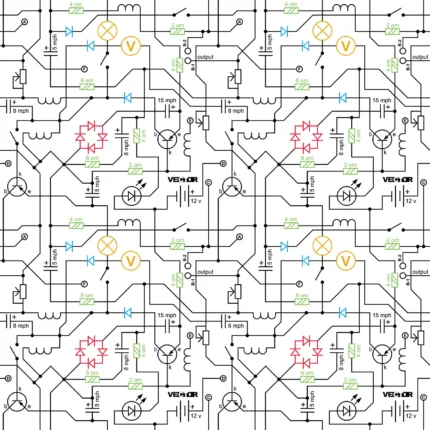 Kids Geometric Wallpaper by Wow - Modern in White with Black