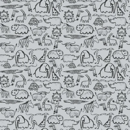 Kids Wallpaper by Wow - Premium in Light Gray with Charcoal