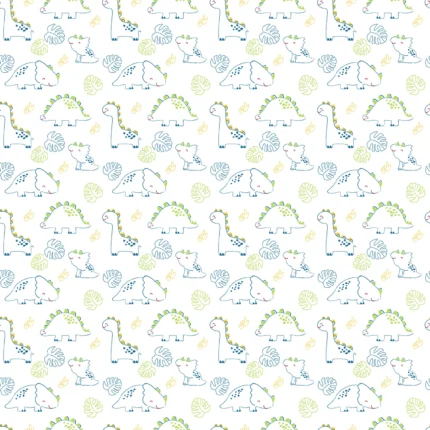 Kids Wallpaper by Wow - Premium in White with Light Blue
