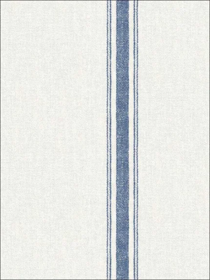 blue striped wallpaper for bedroom by Chesapeake