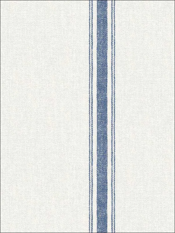 blue striped wallpaper for bedroom by Chesapeake