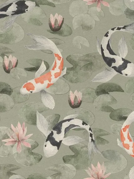 green patterned wallpaper for bedroom by Advantage