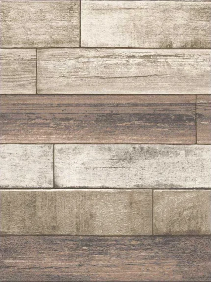 coffee wood wallpaper for bedroom by A Street Prints