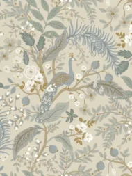 PSW1538RL Peacock Garden Peel and Stick Linen
