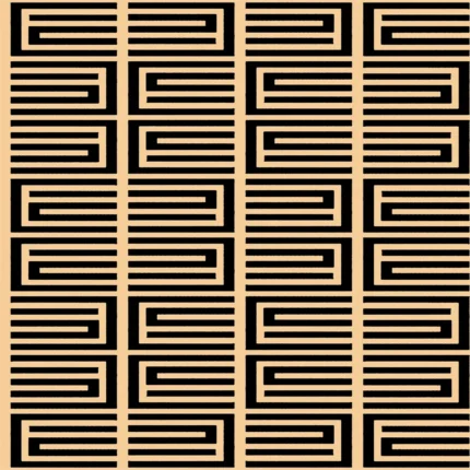 Rain Geometric Wallpaper by Wow - Modern in Beige with Black