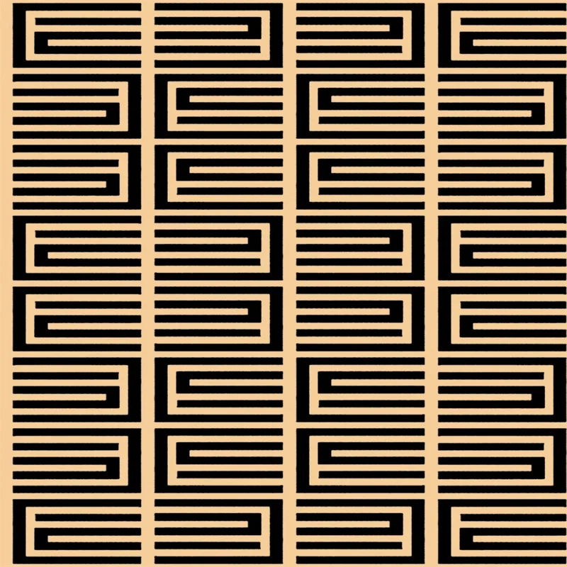 Rain Geometric Wallpaper by Wow - Modern in Beige with Black