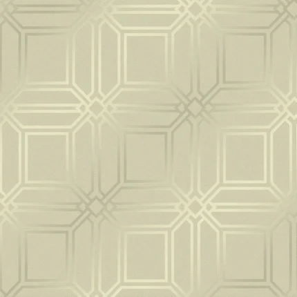 Rain Geometric Wallpaper by Wow - Modern in Beige with Light Gray